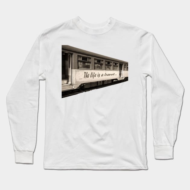 the life is a travel Long Sleeve T-Shirt by rickylabellevie